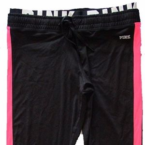 Victoria's Secret PINK Yoga Gym Pant Black NWT